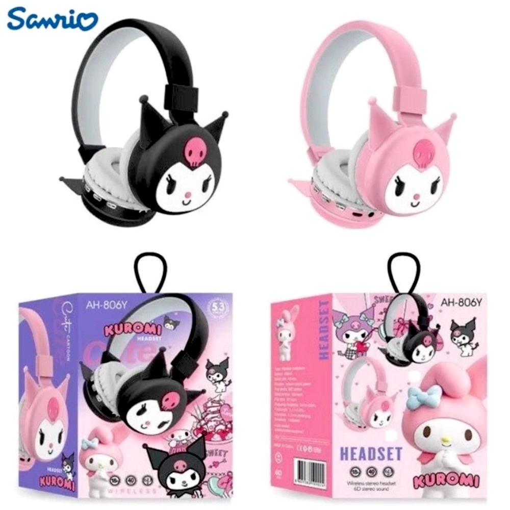 🆕SOYTO 3-in-1 Sanrio Wireless Bluetooth Earphones: w/Mic & AUX/RF/USB Modes